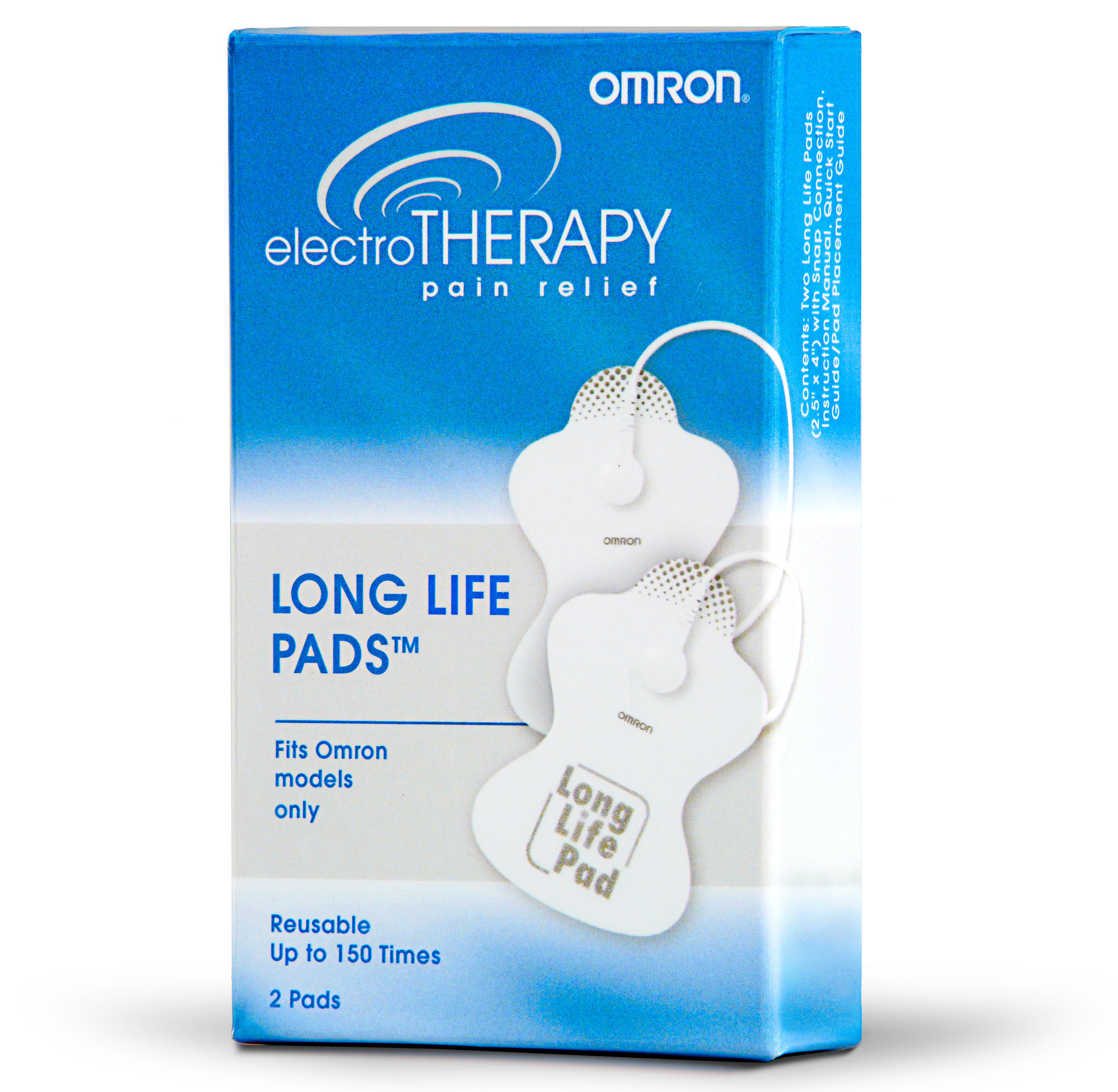 Omron Electrotherapy Pain Relief Long Life Replacement Pads Ea