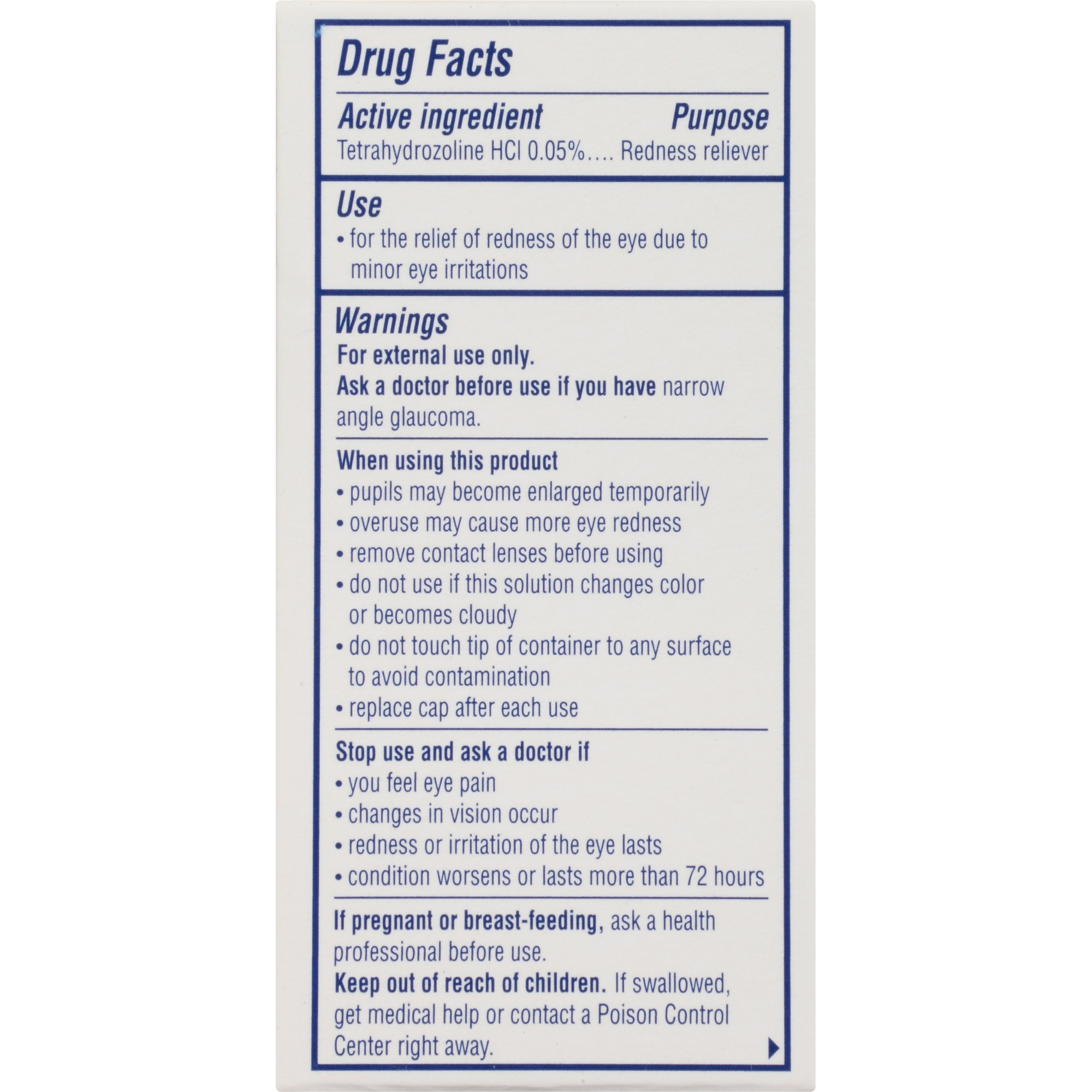 Visine Original Redness Relief Eye Drops for Red Eyes, 0.5 fl. oz