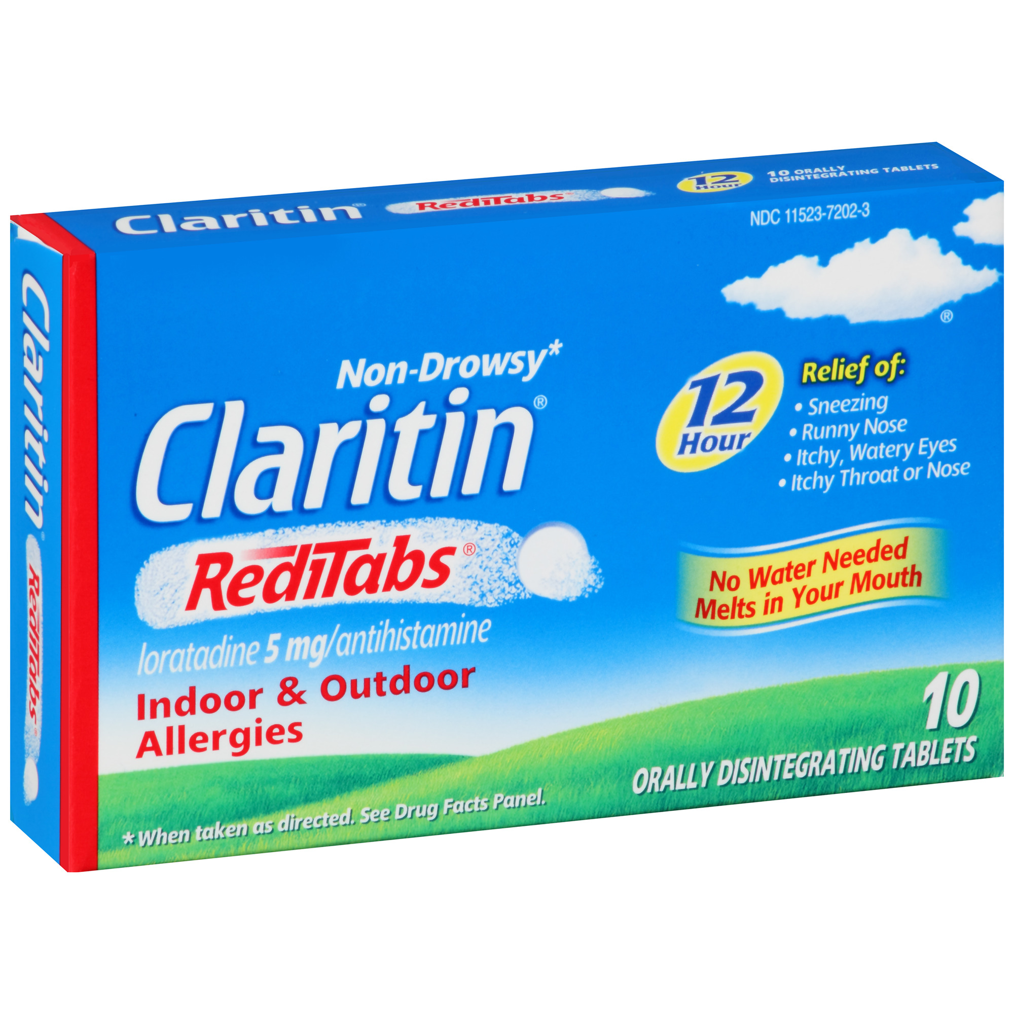 Claritin 12 Hour Non Drowsy Allergy RediTabs 5 Mg 10 Count FSAstore