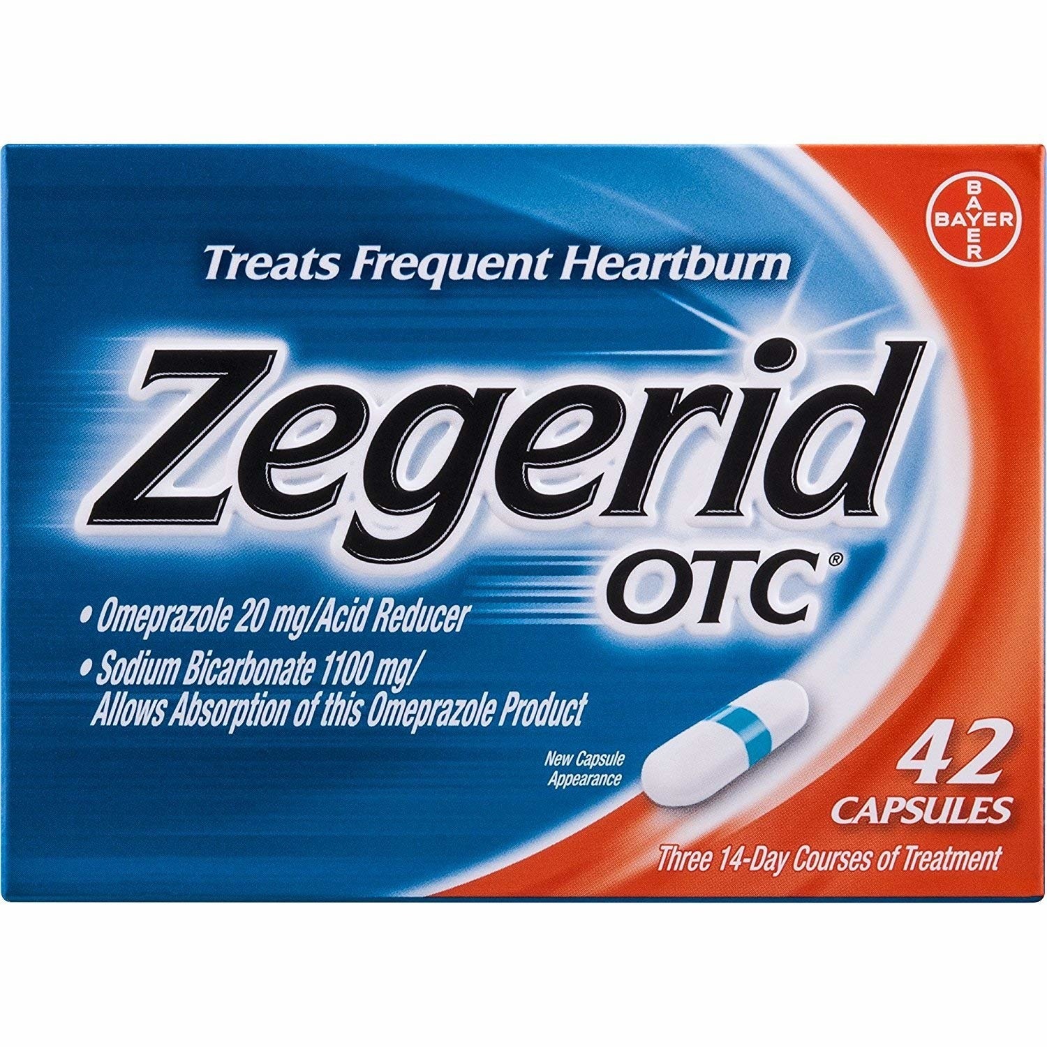 Zegerid OTC Heartburn Relief Capsules, 42 ct