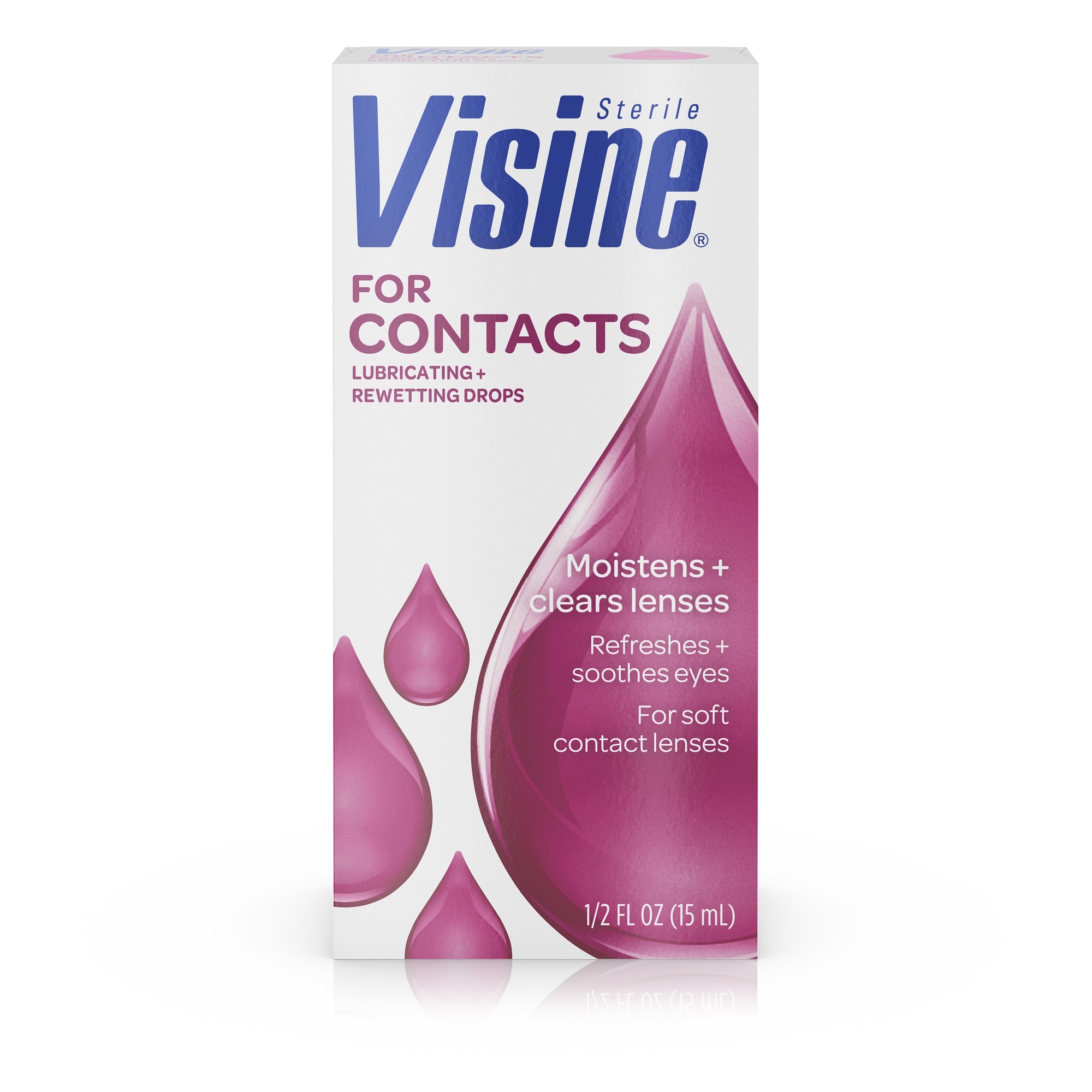 Visine For Contacts Rewetting Drops, .5 oz