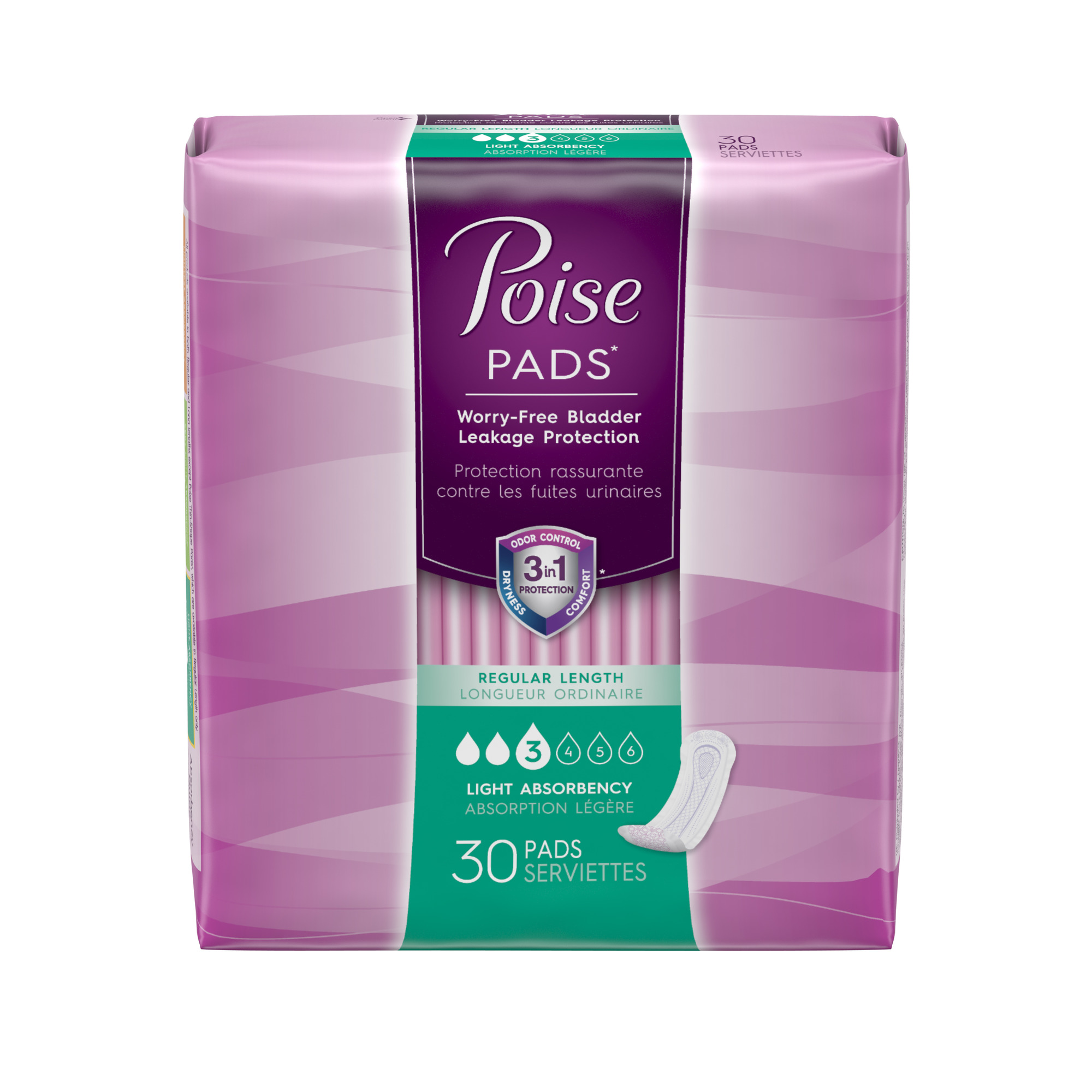 Depend Poise Pads Ultra Thin 30 Ea (case Of 6) 