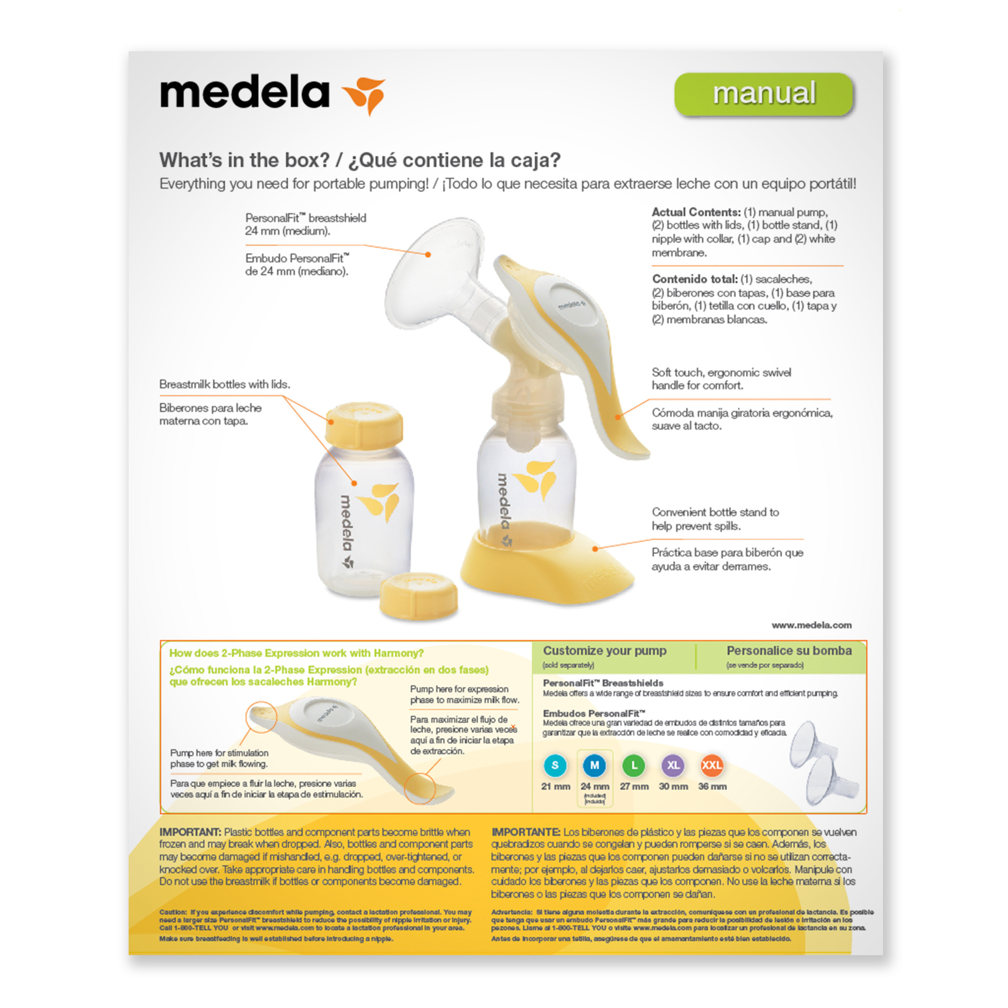 how pump assemble to medela FSAstore.com  Pump  Medela Harmonyâ„¢ Breast Manual