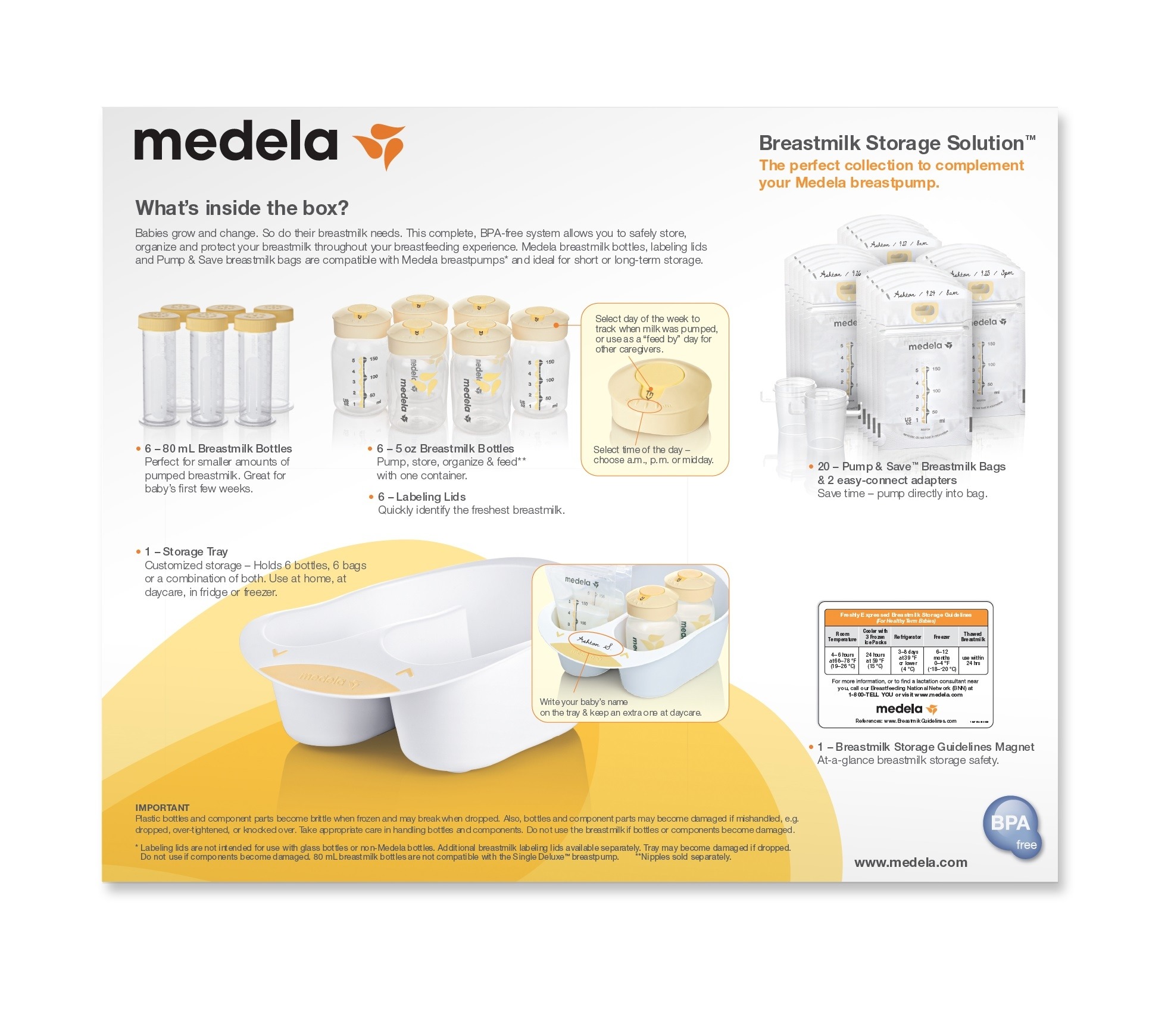 Medela Breast Milk Storage Solution