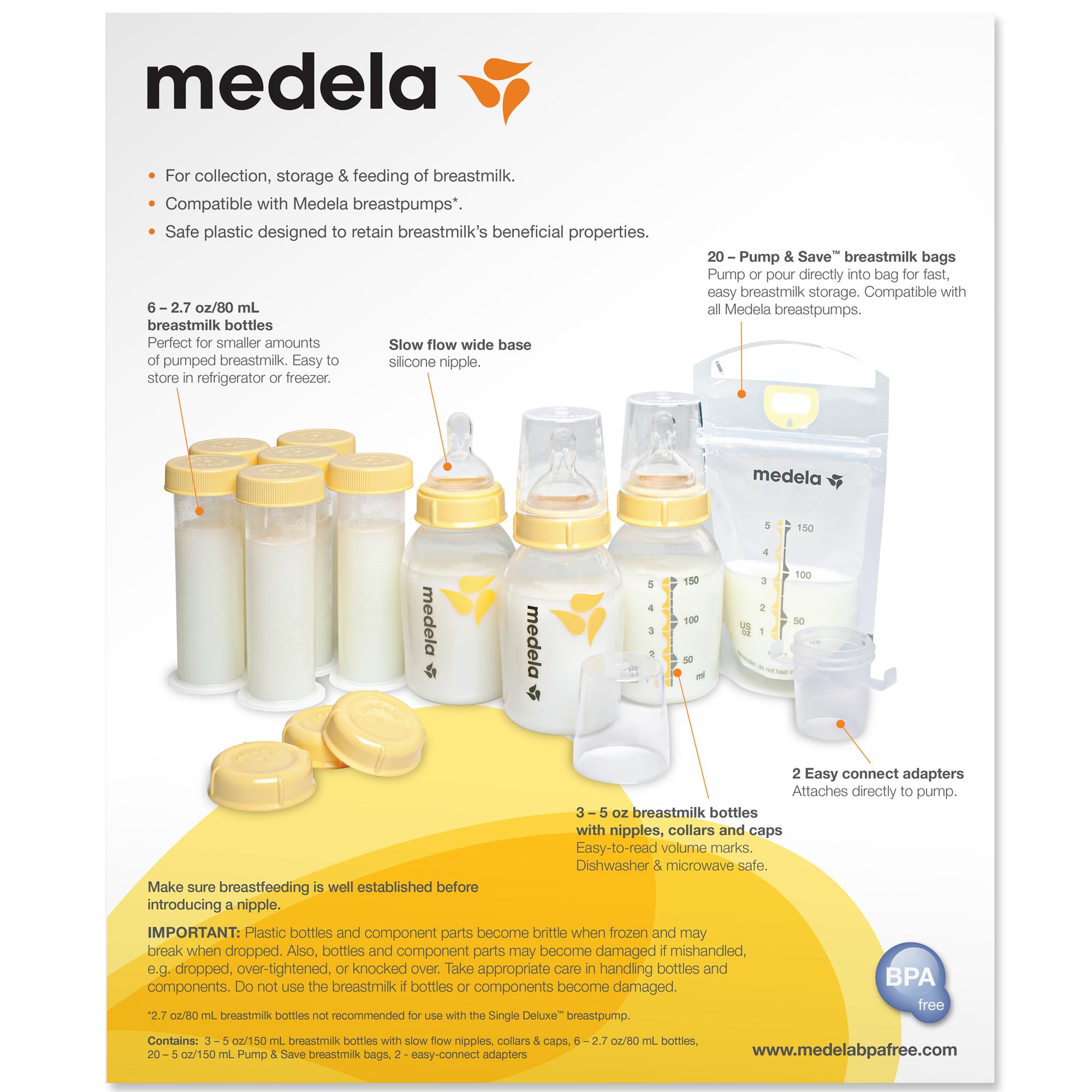 Medela Breast Milk Feeding Gift Set | FSAstore.com