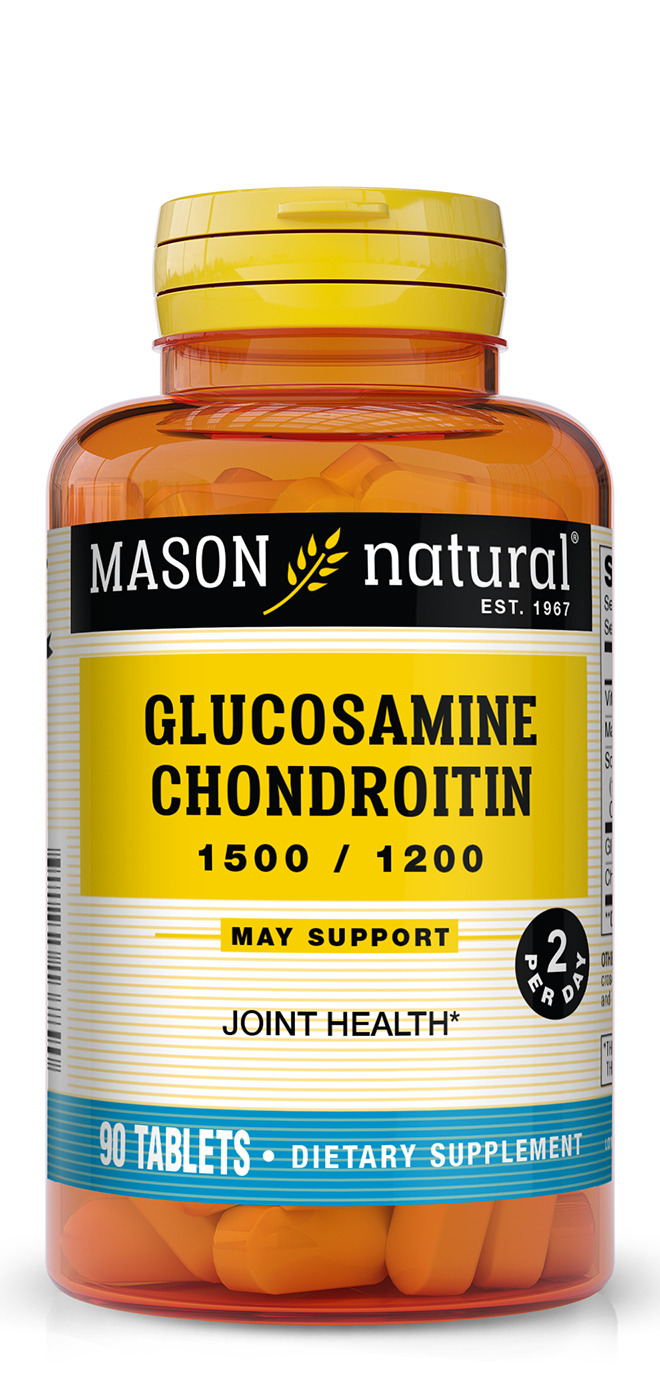Mason Vitamins Natural Glucosamine Chondroitin Super Maximum Strength 1500/2000 2 per Day, 90