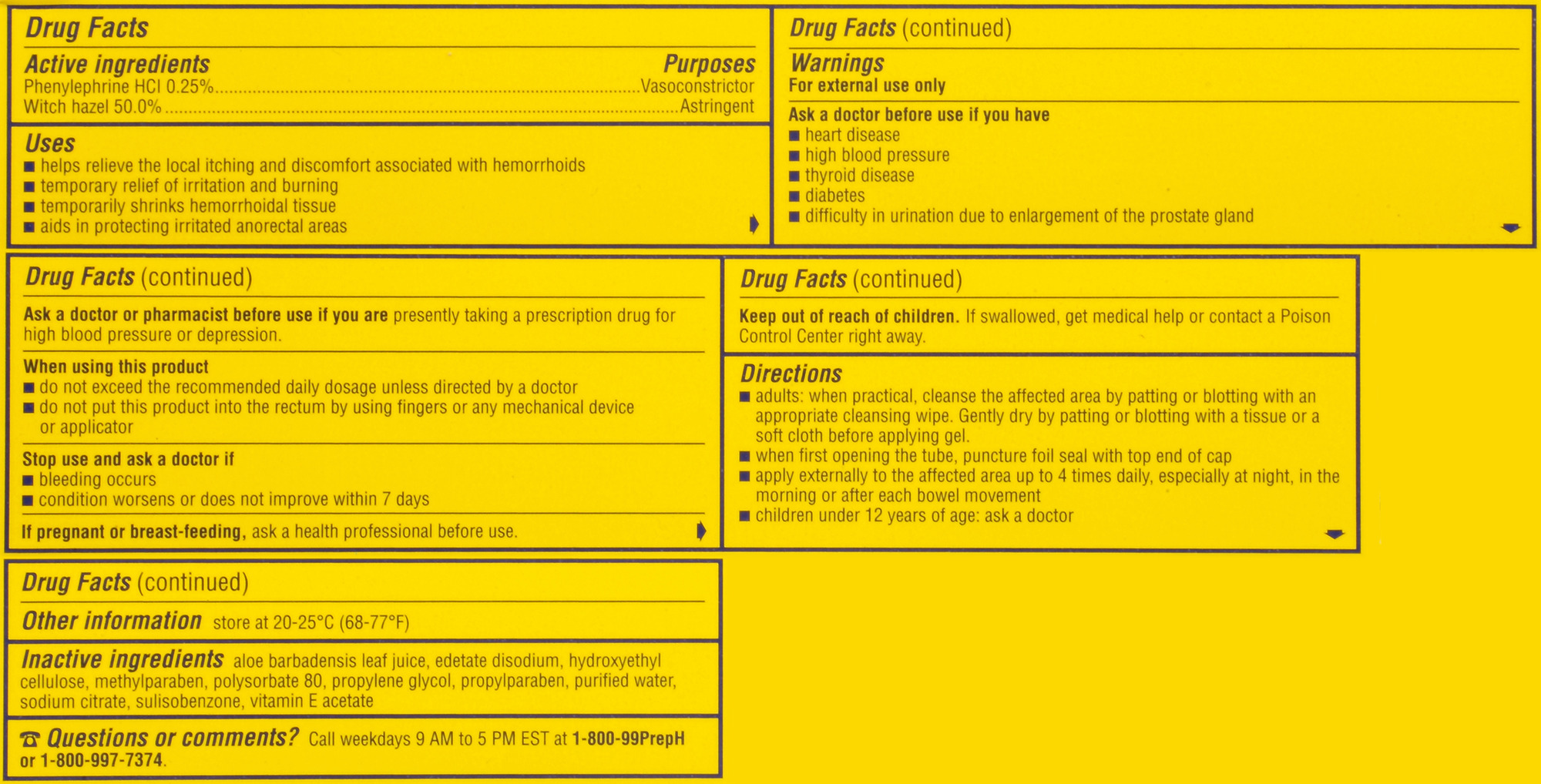 Preparation H Hemorrhoidal Cooling Gel, 1.8 oz