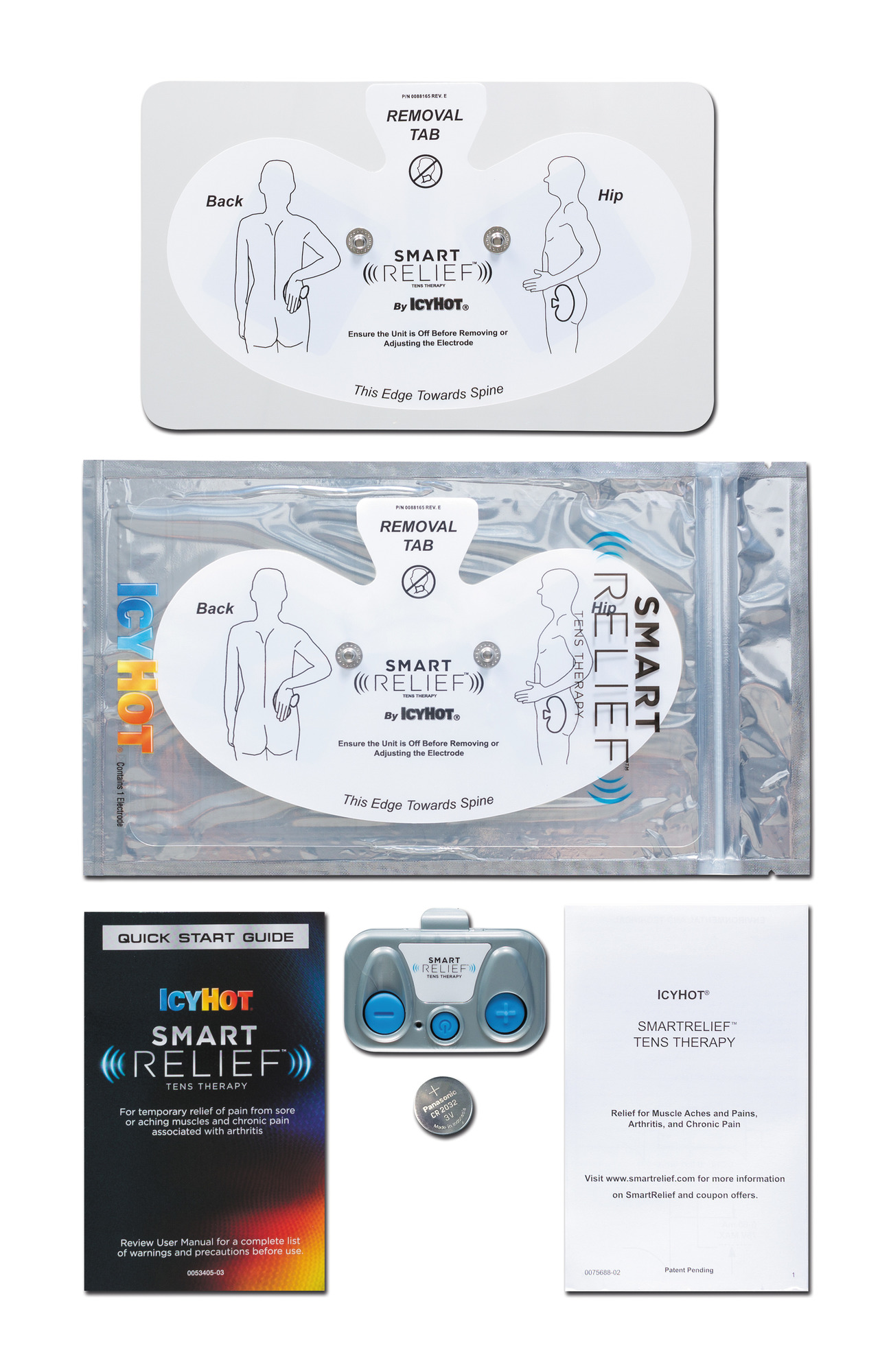 Icy Hot Smart Relief TENS Therapy Back and Hip Starter Kit