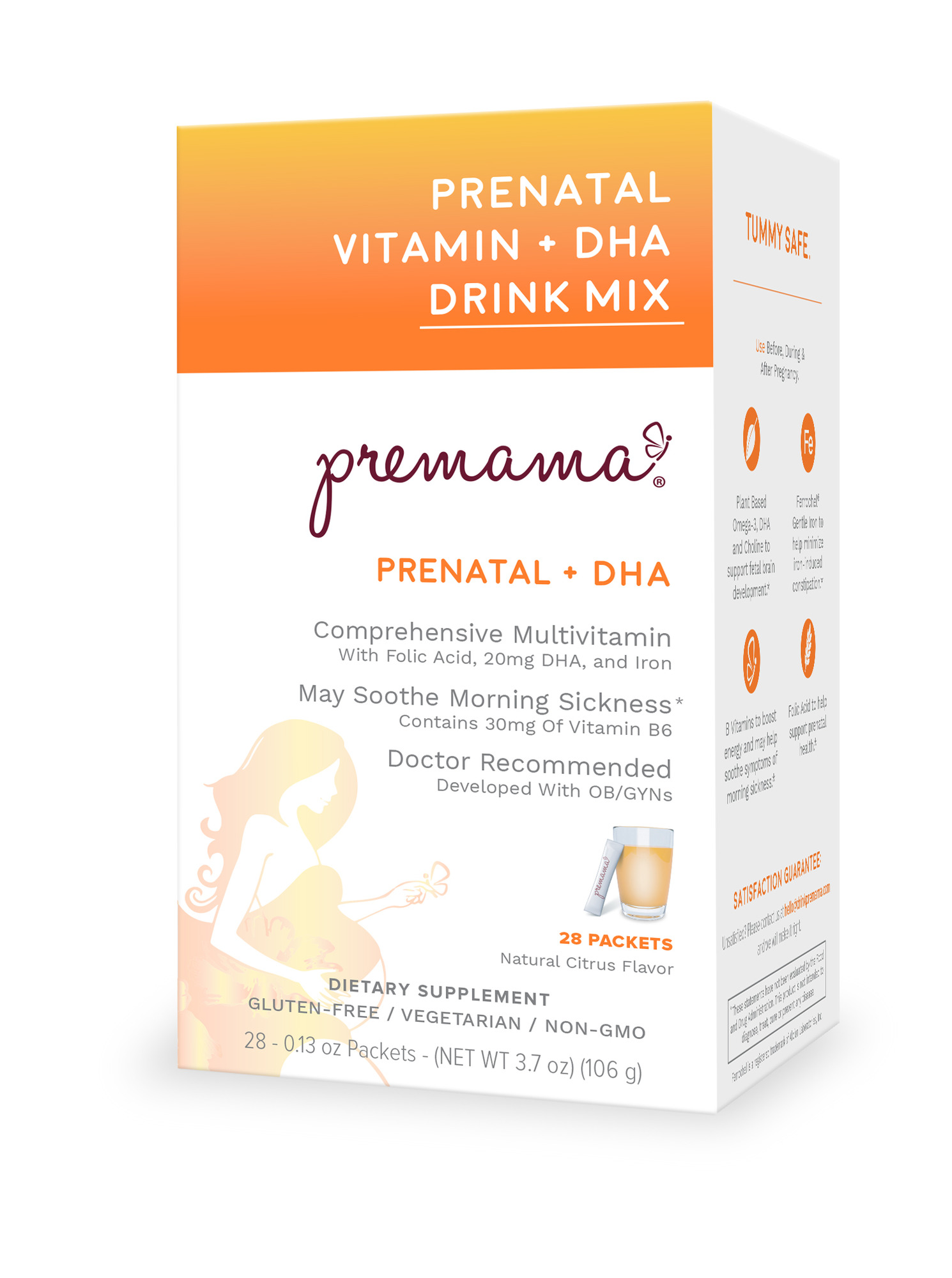 Premama® Essentials + DHA Prenatal Vitamin Drink Mix | FSAstore.com 