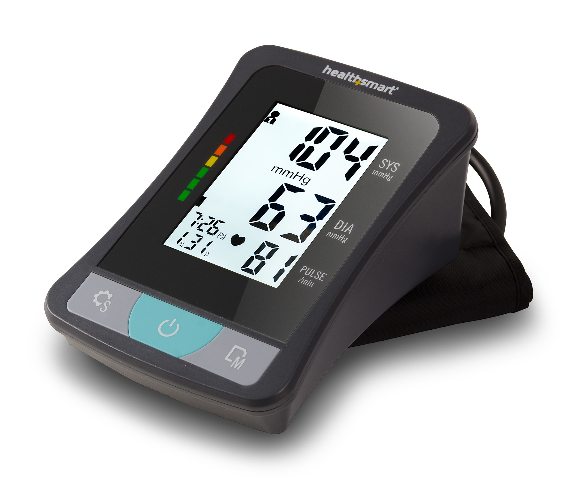 HealthSmart Upper Arm Blood Pressure Monitor With LCD Display   423187 1 