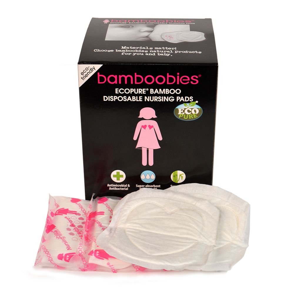 Bamboobies EcoPure Disposable Nursing Pads, 60 Count