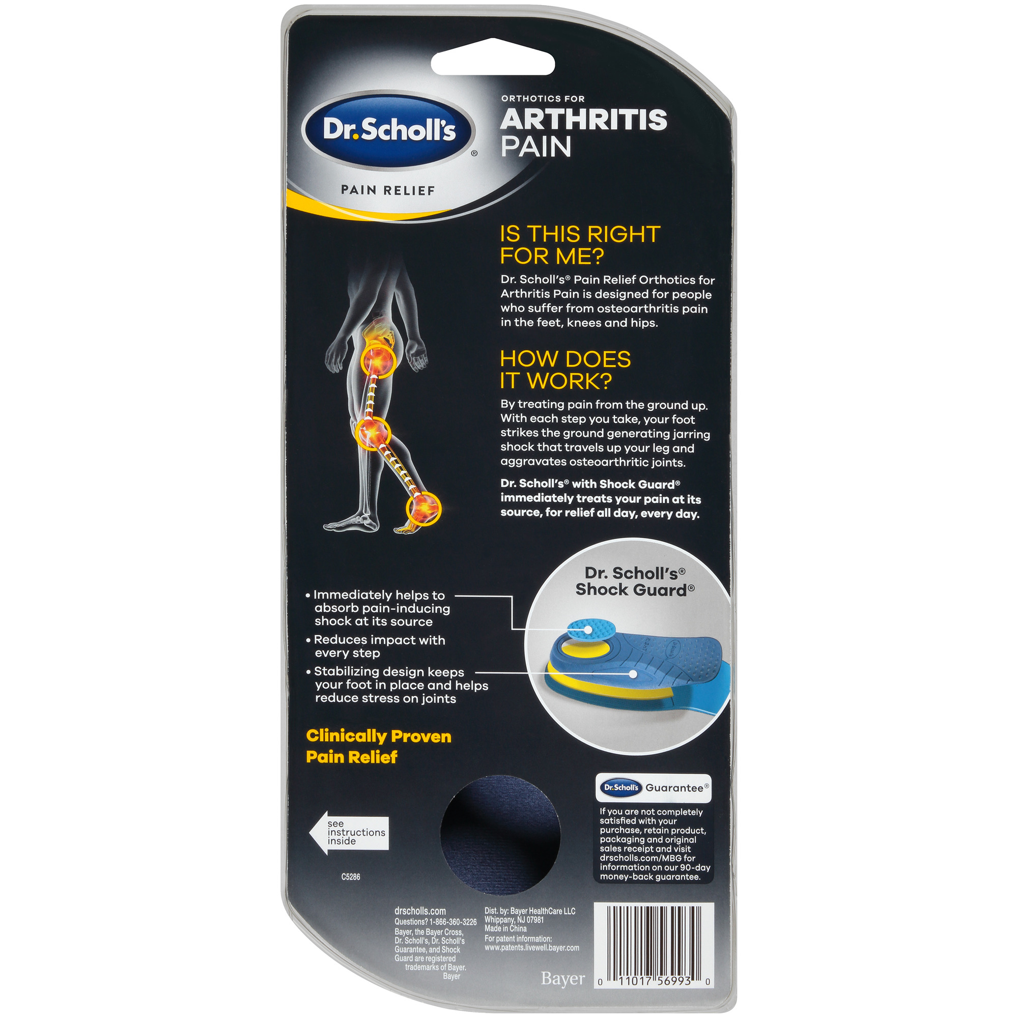 Dr. Scholl's Arthritis Pain Insoles, Men Size (812)