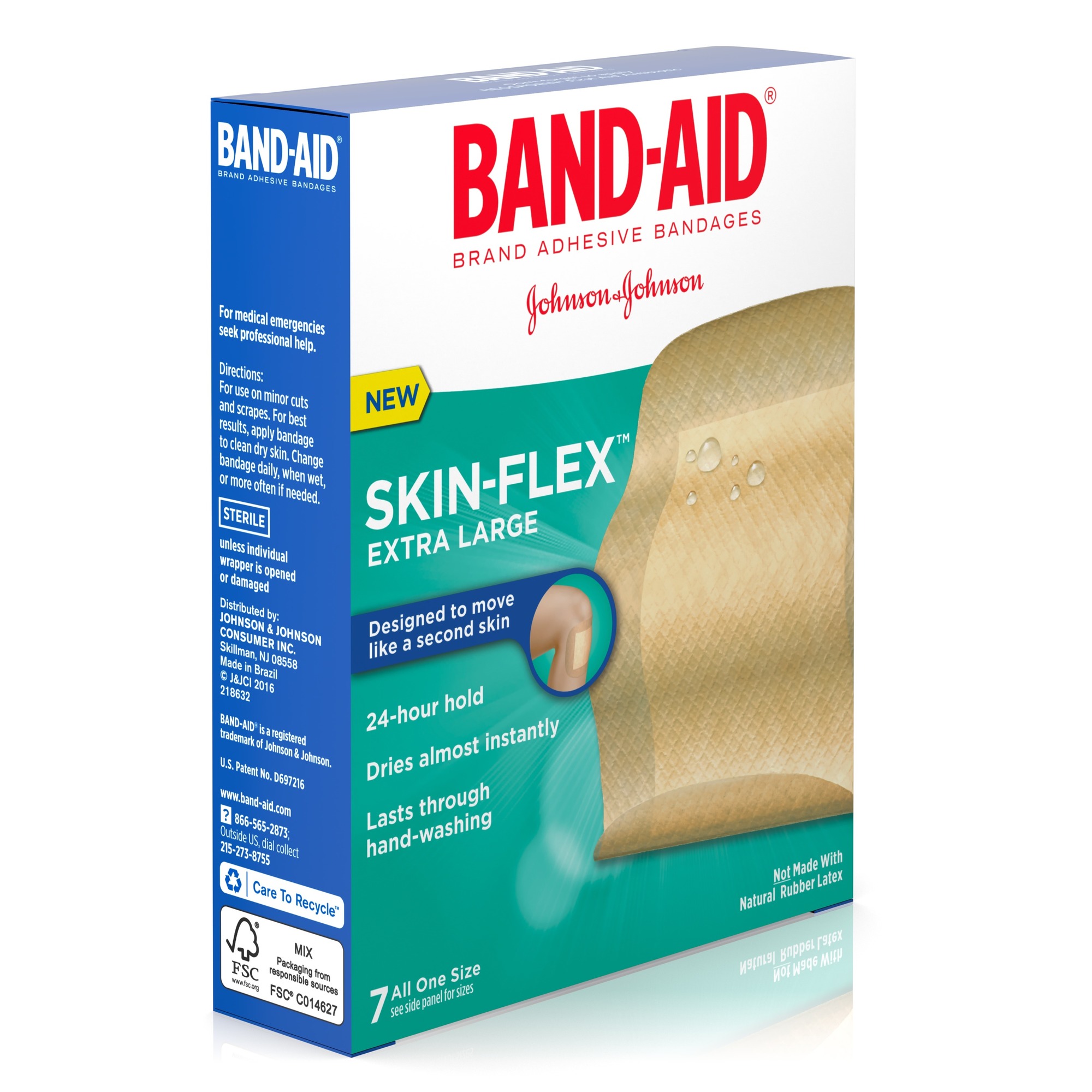 Band Aid® Skin Flex Adhesive Bandages Extra Large 7 Ct