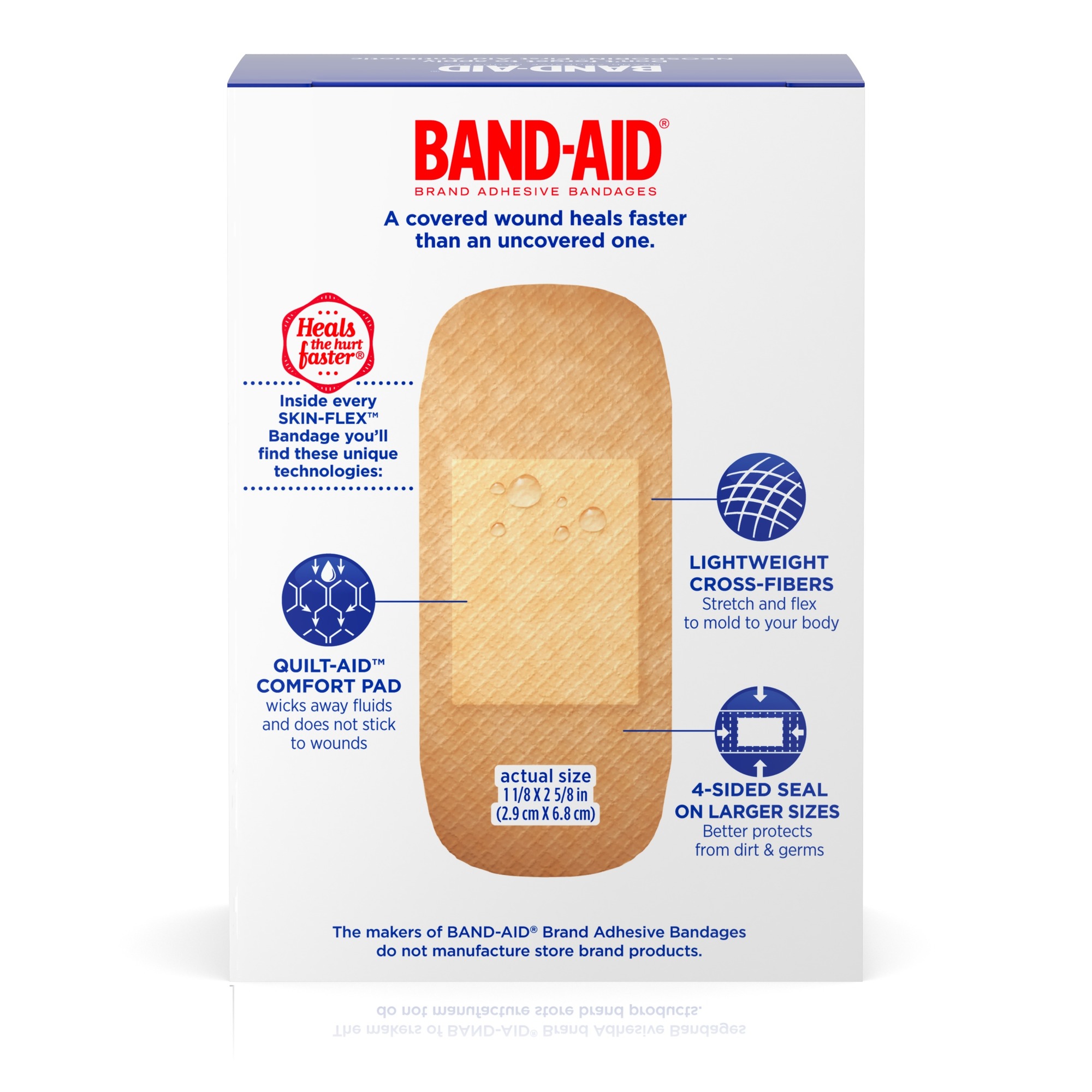BANDAID® Adhesive Bandages SKINFLEX™ Assorted 20 Count