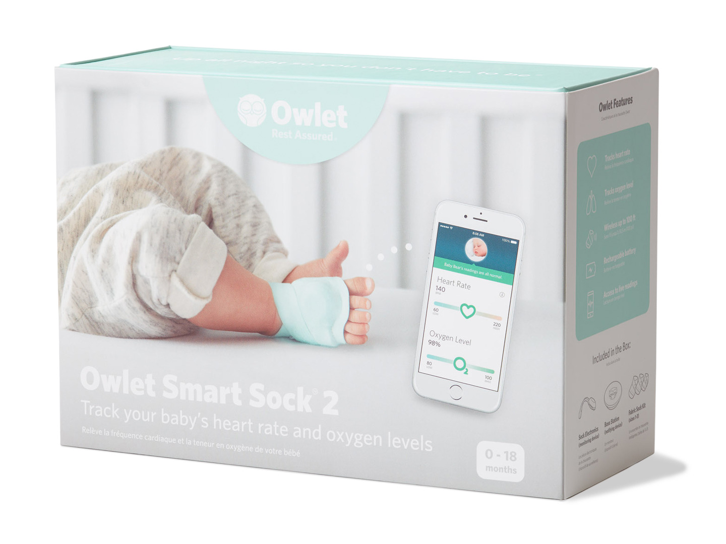 Owlet Smart Sock 2 Baby Monitor
