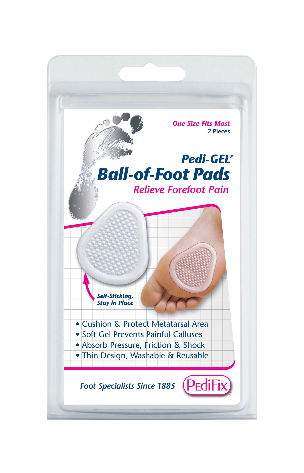 Pedifix Pedi-GEL Ball-of-Foot Pads 