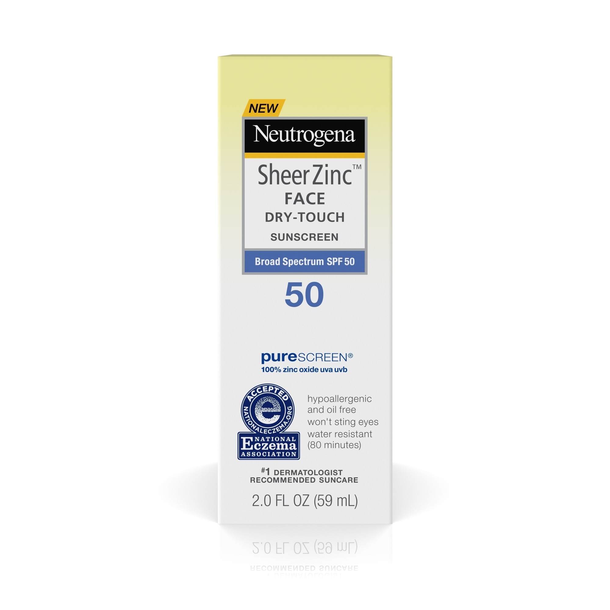 NEUTROGENA SHEER ZINC™ Face DryTouch Sunscreen Broad Spectrum SPF 50