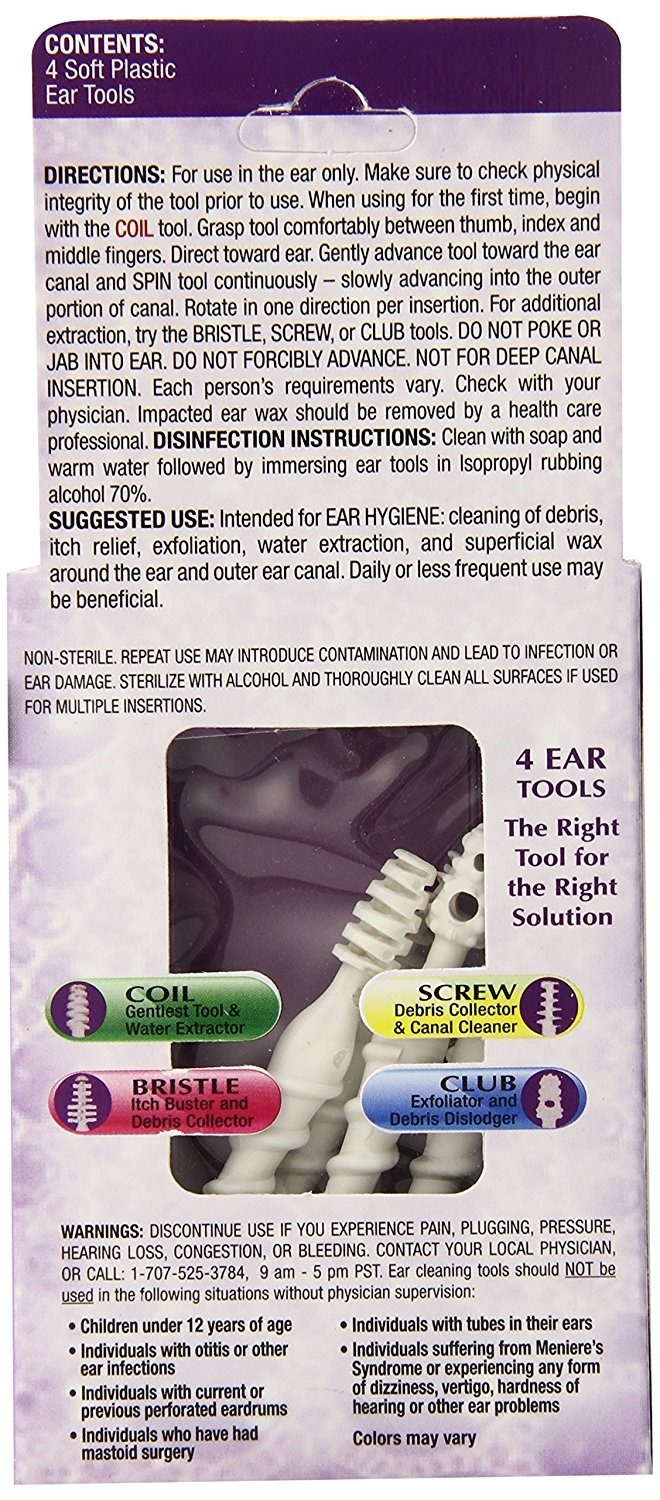 NeilMed Ear Spin Safe Ear Cleaning Tools, 4 count