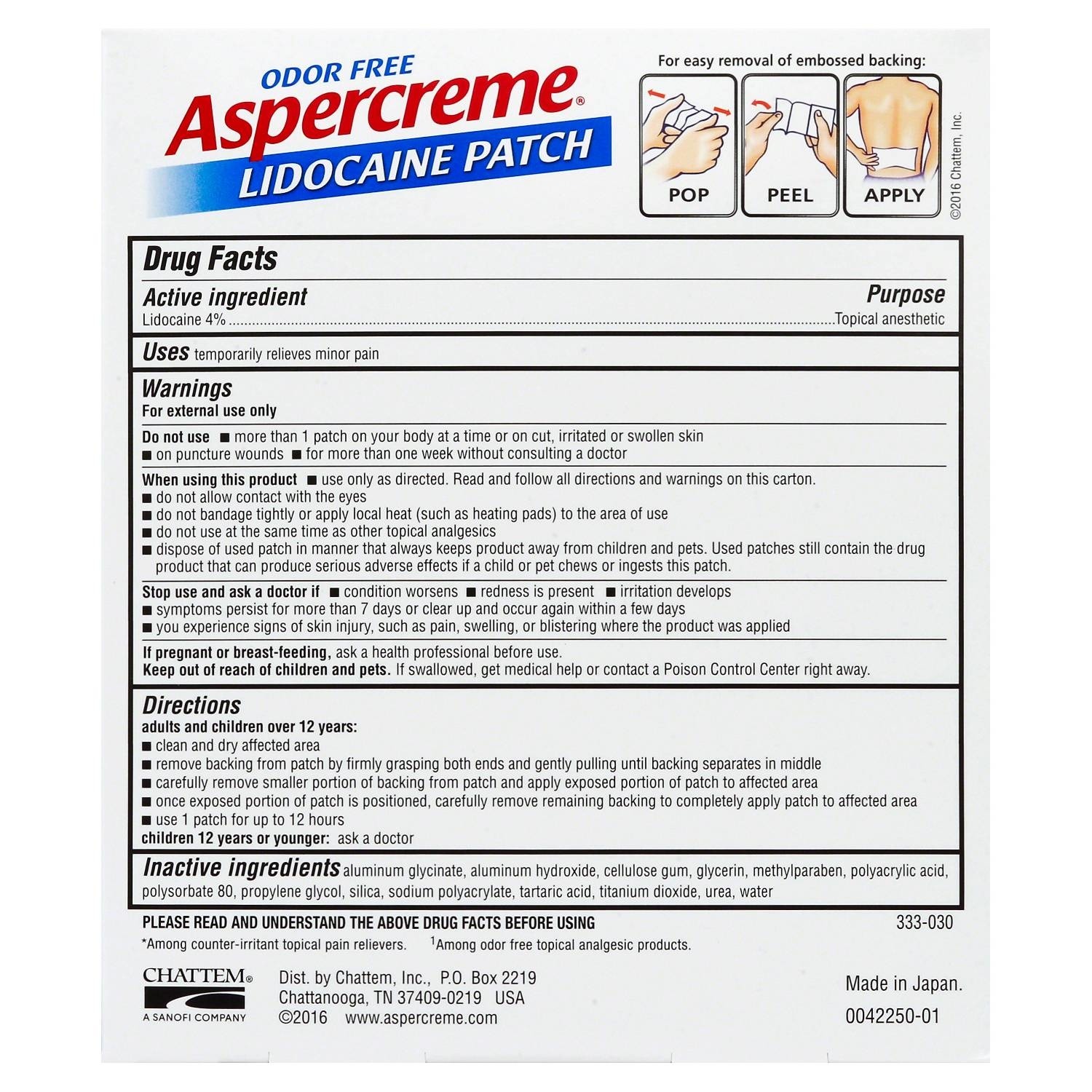 Aspercreme With 4 Lidocaine Patch 5 Ct HSAstore aspercreme-with-4-lidocaine-patch-5-ct-hsastore
