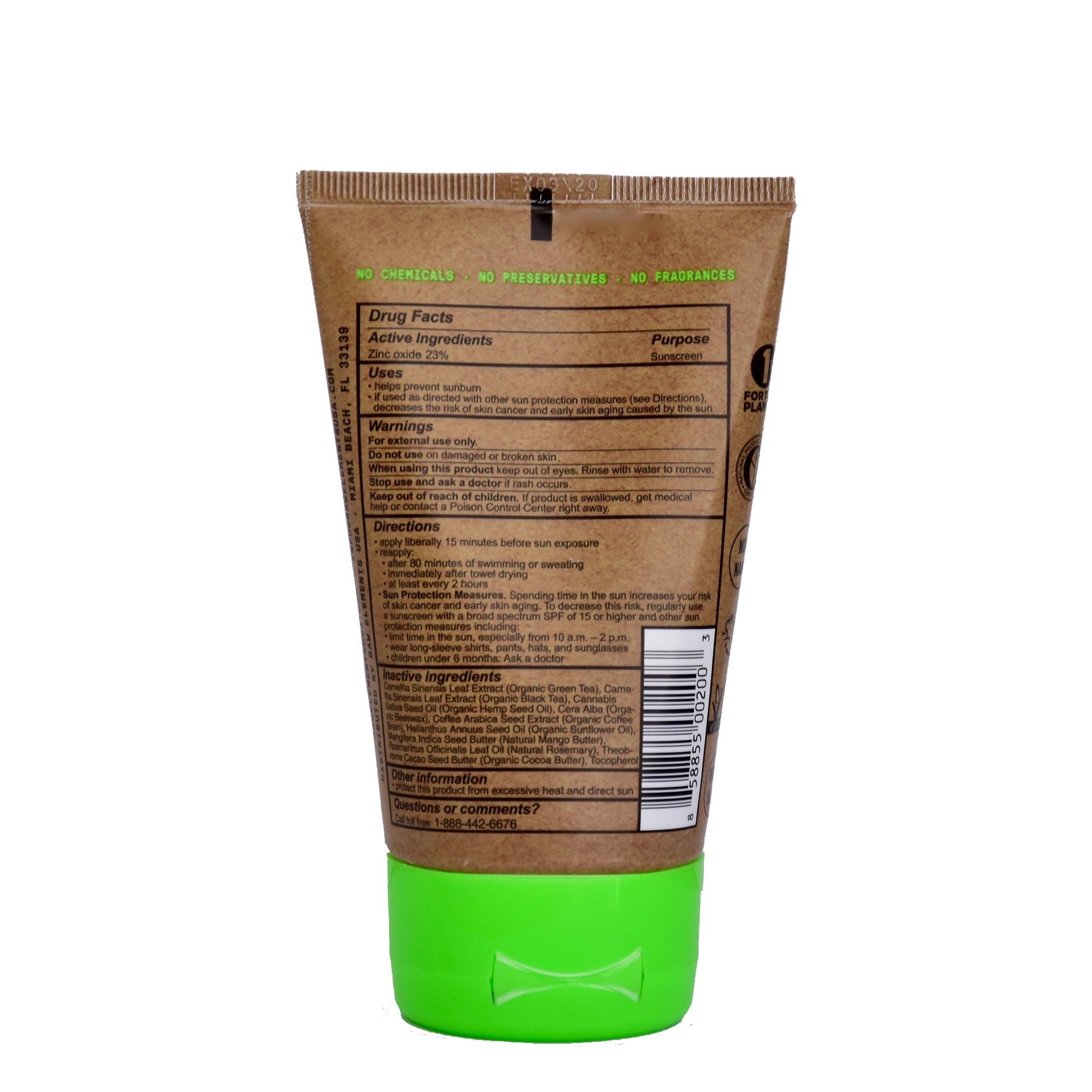 Raw Elements Face & Body SPF 30 Mineral Sunscreen, 3 fl oz