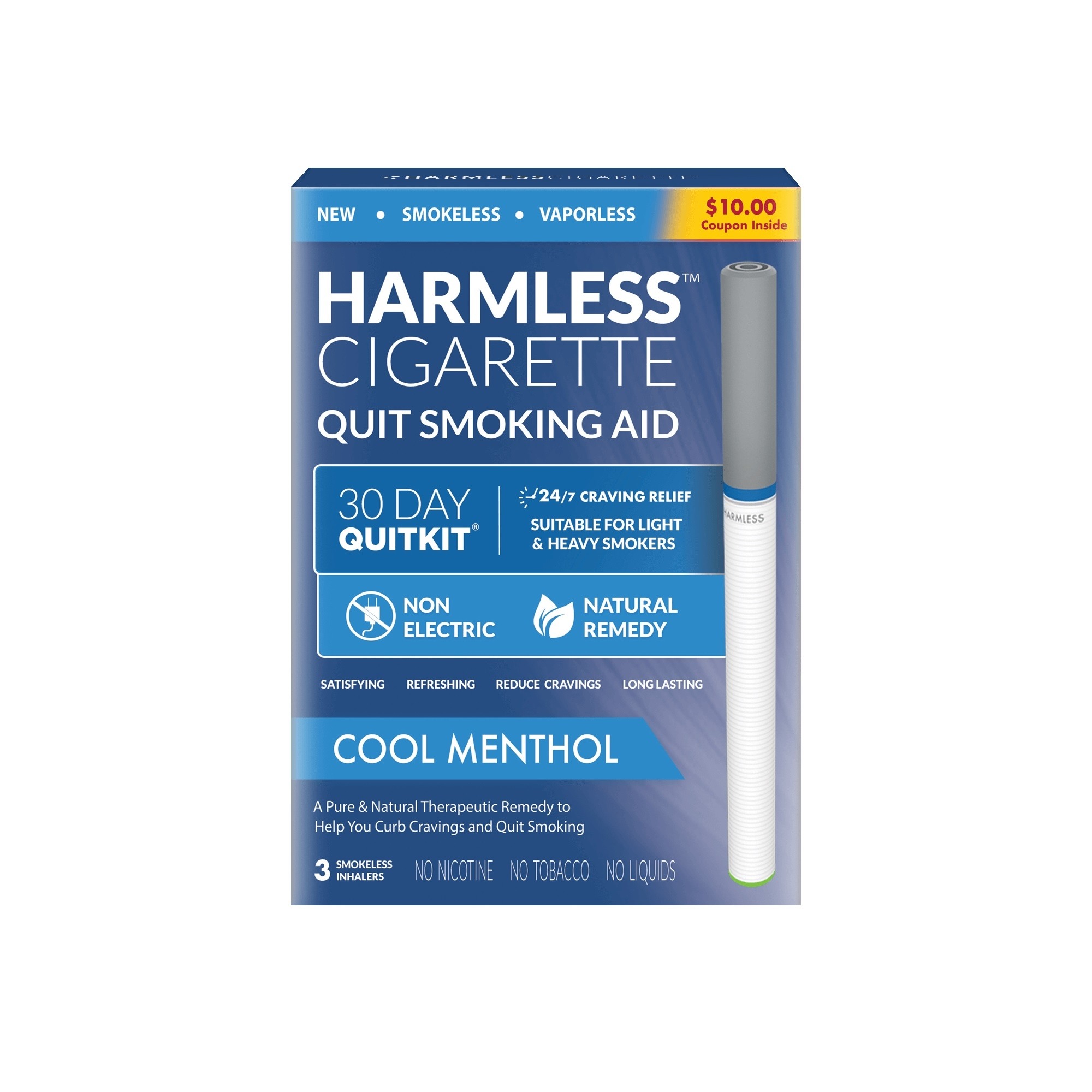 Harmless Cigarette Quit Smoking Aid 30 Day Quit Kit Cool Menthol Fsastore Com
