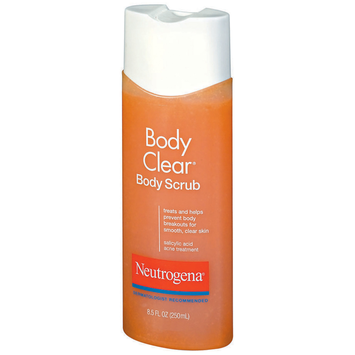 Neutrogena Body Clear Body Scrub, Salicylic Acid Acne Treatment, 8.5 oz