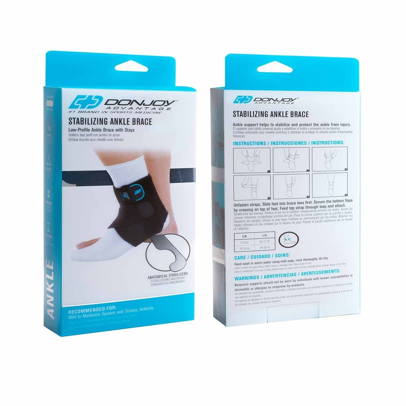 DonJoy Advantage Stabilizing Ankle Brace, Large/XL